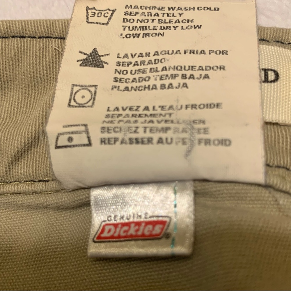 Dickies Women's Slim Fit Boot Cut Pants Size 10 Regular , Tan Comfort Stretch - Picture 9 of 9